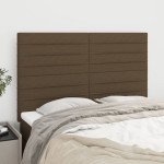 vidaXL Tăblii de pat, 4 buc, maro închis, 72x5x78/88 cm, textil