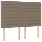 vidaXL Tăblii de pat, 4 buc, gri taupe, 72x5x78/88 cm, textil vidaXL Tăblii de pat, 4 buc, gri taupe, 72x5x78/88 cm, textil