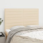 vidaXL Tăblii de pat, 4 buc, crem, 72x5x78/88 cm, textil vidaXL Tăblii de pat, 4 buc, crem, 72x5x78/88 cm, textil