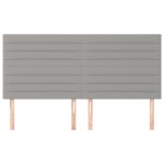 vidaXL Tăblii de pat, 4 buc, gri deschis, 80x5x78/88 cm, textil vidaXL Tăblii de pat, 4 buc, gri deschis, 80x5x78/88 cm, textil
