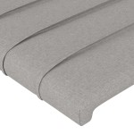vidaXL Tăblii de pat, 4 buc, gri deschis, 80x5x78/88 cm, textil vidaXL Tăblii de pat, 4 buc, gri deschis, 80x5x78/88 cm, textil