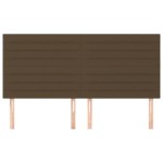 vidaXL Tăblii de pat, 4 buc, maro închis, 90x5x78/88 cm, textil vidaXL Tăblii de pat, 4 buc, maro închis, 90x5x78/88 cm, textil