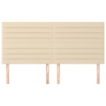 vidaXL Tăblii de pat, 4 buc, crem, 90x5x78/88 cm, textil vidaXL Tăblii de pat, 4 buc, crem, 90x5x78/88 cm, textil