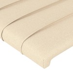 vidaXL Tăblii de pat, 4 buc, crem, 90x5x78/88 cm, textil vidaXL Tăblii de pat, 4 buc, crem, 90x5x78/88 cm, textil