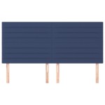vidaXL Tăblii de pat, 4 buc, albastru, 100x5x78/88 cm, textil vidaXL Tăblii de pat, 4 buc, albastru, 100x5x78/88 cm, textil