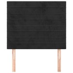 vidaXL Tăblii de pat, 2 buc, negru, 80x5x78/88 cm, catifea vidaXL Tăblii de pat, 2 buc, negru, 80x5x78/88 cm, catifea