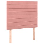 vidaXL Tăblii de pat, 2 buc, roz, 80x5x78/88 cm, catifea vidaXL Tăblii de pat, 2 buc, roz, 80x5x78/88 cm, catifea