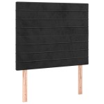 vidaXL Tăblii de pat, 2 buc, negru, 90x5x78/88 cm, catifea