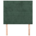 vidaXL Tăblii de pat, 2 buc, verde închis, 90x5x78/88 cm, catifea vidaXL Tăblii de pat, 2 buc, verde închis, 90x5x78/88 cm, catifea