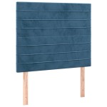 vidaXL Tăblii de pat, 2 buc, albastru închis, 90x5x78/88 cm, catifea vidaXL Tăblii de pat, 2 buc, albastru închis, 90x5x78/88 cm, catifea