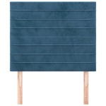 vidaXL Tăblii de pat, 2 buc, albastru închis, 90x5x78/88 cm, catifea vidaXL Tăblii de pat, 2 buc, albastru închis, 90x5x78/88 cm, catifea