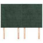 vidaXL Tăblii de pat, 4 buc, verde închis, 72x5x78/88 cm, catifea vidaXL Tăblii de pat, 4 buc, verde închis, 72x5x78/88 cm, catifea