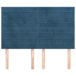 vidaXL Tăblii de pat, 4 buc, albastru închis, 72x5x78/88 cm, catifea vidaXL Tăblii de pat, 4 buc, albastru închis, 72x5x78/88 cm, catifea