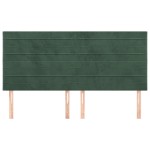 vidaXL Tăblii de pat, 4 buc, verde închis, 80x5x78/88 cm, catifea vidaXL Tăblii de pat, 4 buc, verde închis, 80x5x78/88 cm, catifea