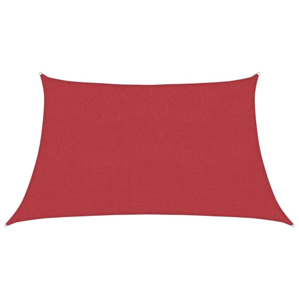 vidaXL Pânză parasolar, roșu, 3/4x2 m, HDPE, 160 g/m²