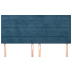 vidaXL Tăblii de pat, 4 buc, albastru închis, 80x5x78/88 cm, catifea vidaXL Tăblii de pat, 4 buc, albastru închis, 80x5x78/88 cm, catifea