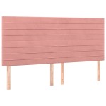 vidaXL Tăblii de pat, 4 buc, roz, 80x5x78/88 cm, catifea vidaXL Tăblii de pat, 4 buc, roz, 80x5x78/88 cm, catifea