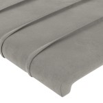 vidaXL Tăblii de pat, 4 buc, gri deschis, 90x5x78/88 cm, catifea vidaXL Tăblii de pat, 4 buc, gri deschis, 90x5x78/88 cm, catifea