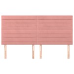 vidaXL Tăblii de pat, 4 buc, roz, 90x5x78/88 cm, catifea vidaXL Tăblii de pat, 4 buc, roz, 90x5x78/88 cm, catifea