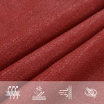 vidaXL Pânză parasolar, roșu, 4/5x3 m, HDPE, 160 g/m²