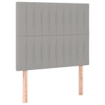vidaXL Tăblii de pat, 2 buc, gri deschis, 90x5x78/88 cm, textil vidaXL Tăblii de pat, 2 buc, gri deschis, 90x5x78/88 cm, textil