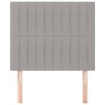 vidaXL Tăblii de pat, 2 buc, gri deschis, 90x5x78/88 cm, textil vidaXL Tăblii de pat, 2 buc, gri deschis, 90x5x78/88 cm, textil