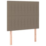 vidaXL Tăblii de pat, 2 buc, gri taupe, 90x5x78/88 cm, textil vidaXL Tăblii de pat, 2 buc, gri taupe, 90x5x78/88 cm, textil