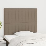 vidaXL Tăblii de pat, 2 buc, gri taupe, 90x5x78/88 cm, textil vidaXL Tăblii de pat, 2 buc, gri taupe, 90x5x78/88 cm, textil