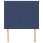 vidaXL Tăblii de pat, 2 buc, albastru, 90x5x78/88 cm, textil
