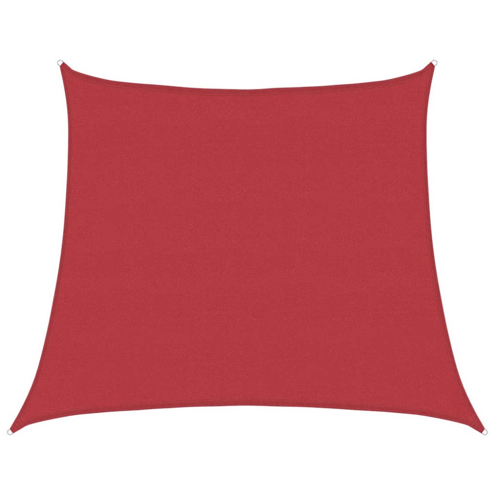 vidaXL Pânză parasolar, roșu, 4/5x4 m, HDPE, 160 g/m²