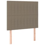 vidaXL Tăblii de pat, 2 buc, gri taupe, 100x5x78/88 cm, textil vidaXL Tăblii de pat, 2 buc, gri taupe, 100x5x78/88 cm, textil