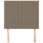 vidaXL Tăblii de pat, 2 buc, gri taupe, 100x5x78/88 cm, textil vidaXL Tăblii de pat, 2 buc, gri taupe, 100x5x78/88 cm, textil