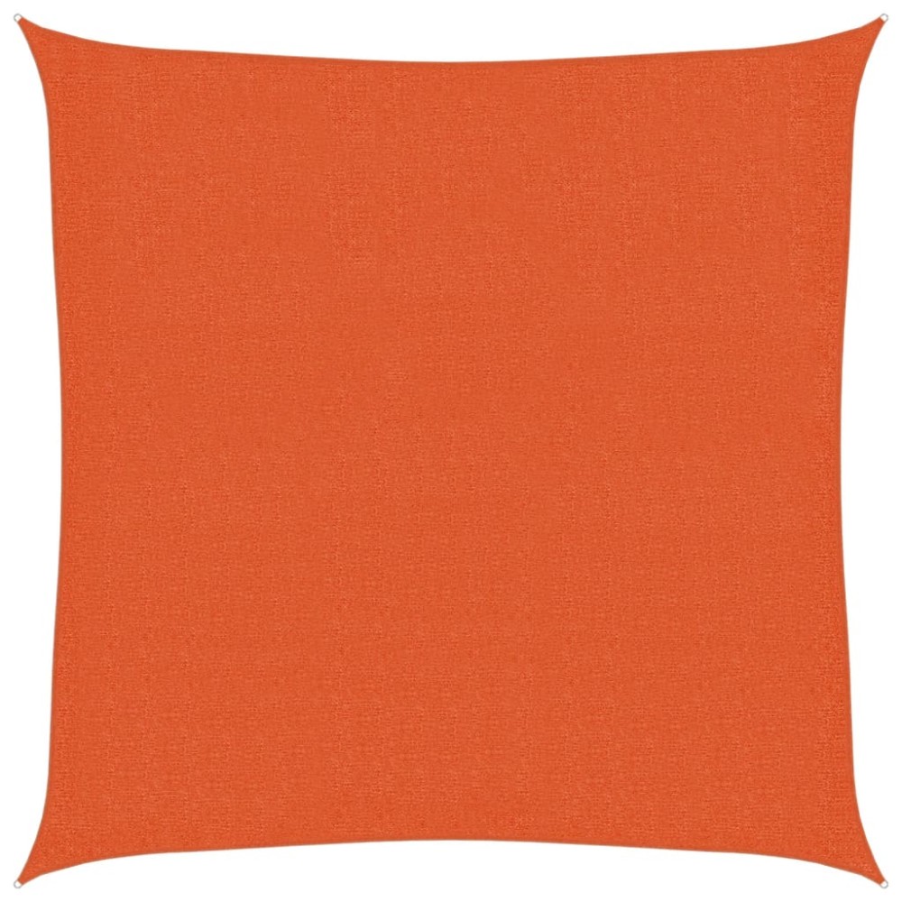 vidaXL Pânză parasolar, portocaliu, 2x2, m HDPE, 160 g/m²