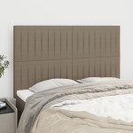 vidaXL Tăblii de pat, 4 buc, gri taupe, 72x5x78/88 cm, textil vidaXL Tăblii de pat, 4 buc, gri taupe, 72x5x78/88 cm, textil
