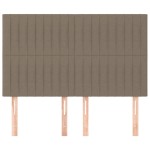 vidaXL Tăblii de pat, 4 buc, gri taupe, 72x5x78/88 cm, textil vidaXL Tăblii de pat, 4 buc, gri taupe, 72x5x78/88 cm, textil