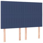 vidaXL Tăblii de pat, 4 buc, albastru, 72x5x78/88 cm, textil vidaXL Tăblii de pat, 4 buc, albastru, 72x5x78/88 cm, textil