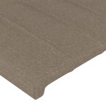 vidaXL Tăblii de pat, 4 buc, gri taupe, 80x5x78/88 cm, textil