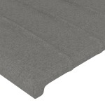 vidaXL Tăblii de pat, 4 buc, gri închis, 90x5x78/88 cm, textil vidaXL Tăblii de pat, 4 buc, gri închis, 90x5x78/88 cm, textil