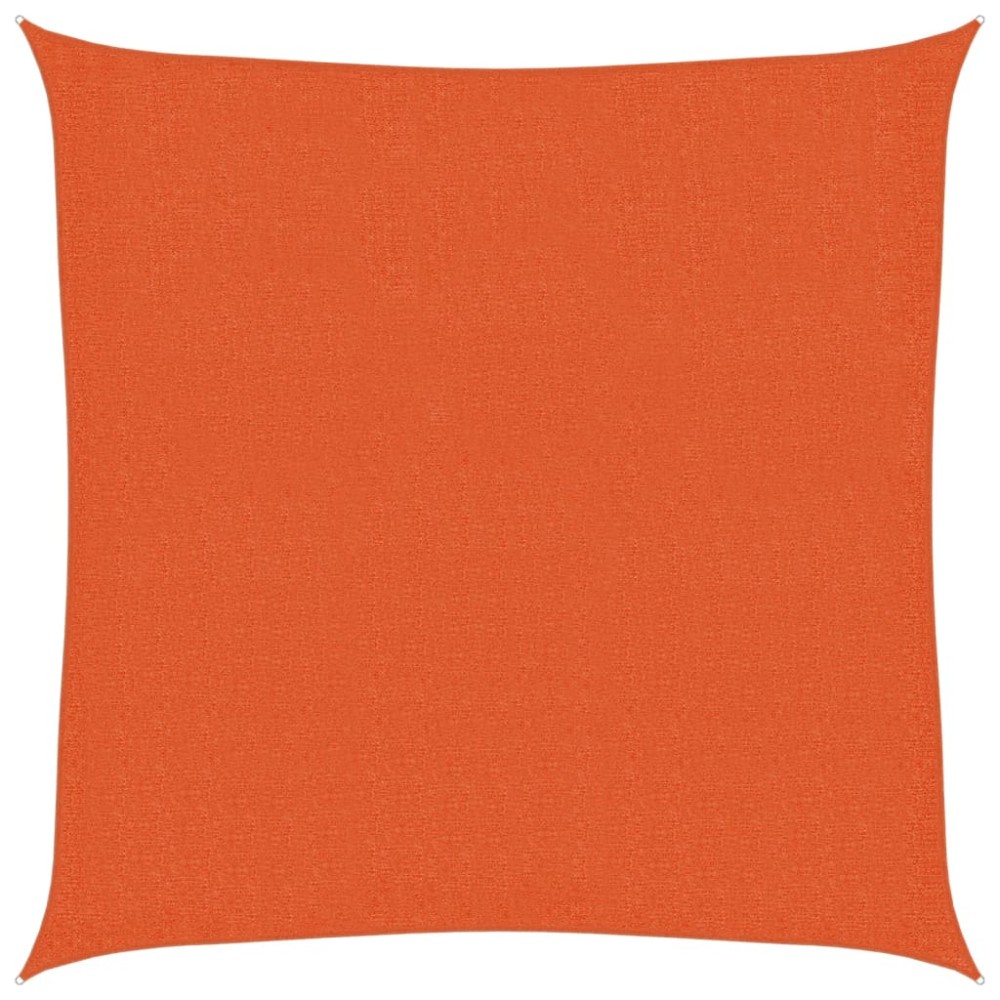 vidaXL Pânză parasolar, portocaliu, 3x3 m, HDPE, 160 g/m²