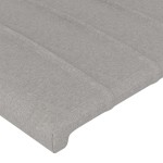 vidaXL Tăblii de pat, 4 buc, gri deschis, 100x5x78/88 cm, textil vidaXL Tăblii de pat, 4 buc, gri deschis, 100x5x78/88 cm, textil