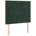 vidaXL Tăblii de pat, 2 buc, verde închis, 80x5x78/88 cm, catifea vidaXL Tăblii de pat, 2 buc, verde închis, 80x5x78/88 cm, catifea