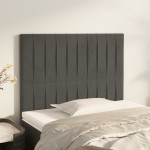 vidaXL Tăblii de pat, 2 buc, gri închis, 90x5x78/88 cm, catifea vidaXL Tăblii de pat, 2 buc, gri închis, 90x5x78/88 cm, catifea