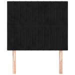 vidaXL Tăblii de pat, 2 buc, negru, 90x5x78/88 cm, catifea vidaXL Tăblii de pat, 2 buc, negru, 90x5x78/88 cm, catifea