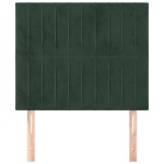 vidaXL Tăblii de pat, 2 buc, verde închis, 90x5x78/88 cm, catifea vidaXL Tăblii de pat, 2 buc, verde închis, 90x5x78/88 cm, catifea