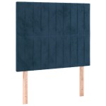 vidaXL Tăblii de pat, 2 buc, albastru închis, 90x5x78/88 cm, catifea vidaXL Tăblii de pat, 2 buc, albastru închis, 90x5x78/88 cm, catifea