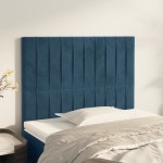 vidaXL Tăblii de pat, 2 buc, albastru închis, 90x5x78/88 cm, catifea vidaXL Tăblii de pat, 2 buc, albastru închis, 90x5x78/88 cm, catifea