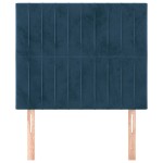 vidaXL Tăblii de pat, 2 buc, albastru închis, 90x5x78/88 cm, catifea vidaXL Tăblii de pat, 2 buc, albastru închis, 90x5x78/88 cm, catifea