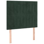 vidaXL Tăblii de pat, 2 buc, verde închis, 100x5x78/88 cm, catifea vidaXL Tăblii de pat, 2 buc, verde închis, 100x5x78/88 cm, catifea