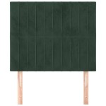 vidaXL Tăblii de pat, 2 buc, verde închis, 100x5x78/88 cm, catifea vidaXL Tăblii de pat, 2 buc, verde închis, 100x5x78/88 cm, catifea