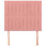vidaXL Tăblii de pat, 2 buc, roz, 100x5x78/88 cm, catifea vidaXL Tăblii de pat, 2 buc, roz, 100x5x78/88 cm, catifea